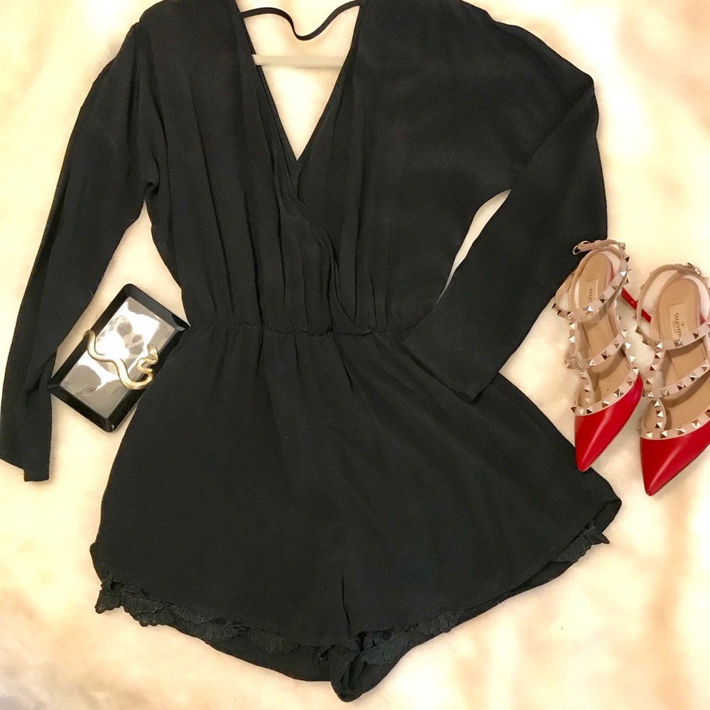 ASTR long sleeve romper